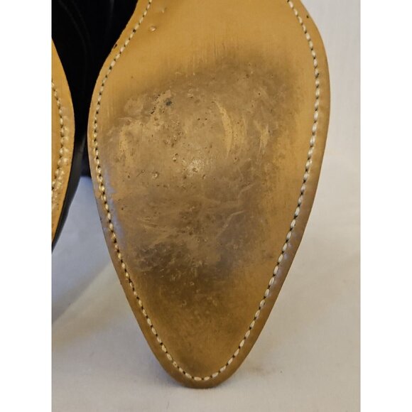 Hanover Western Boots Mens 9 D Brown Distressed Leather Cowboy 47667 Vintage main image 13